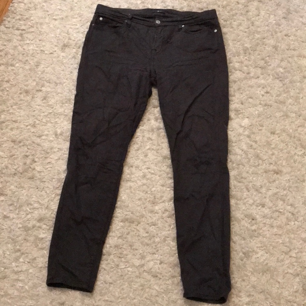 7 for All Man Kind soft grey skinny pants